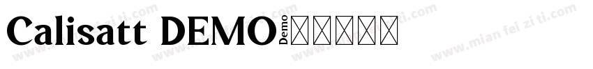 Calisatt DEMO字体转换